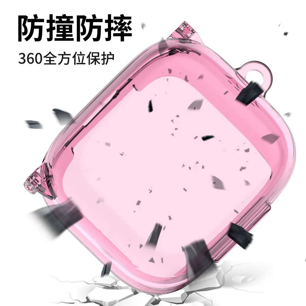 Funda transparente para auriculares Anker Soundcore P30i, funda de lujo a prueba de golpes para oundcore P30i, carcasa protectora de TPU con llavero - imagen 3