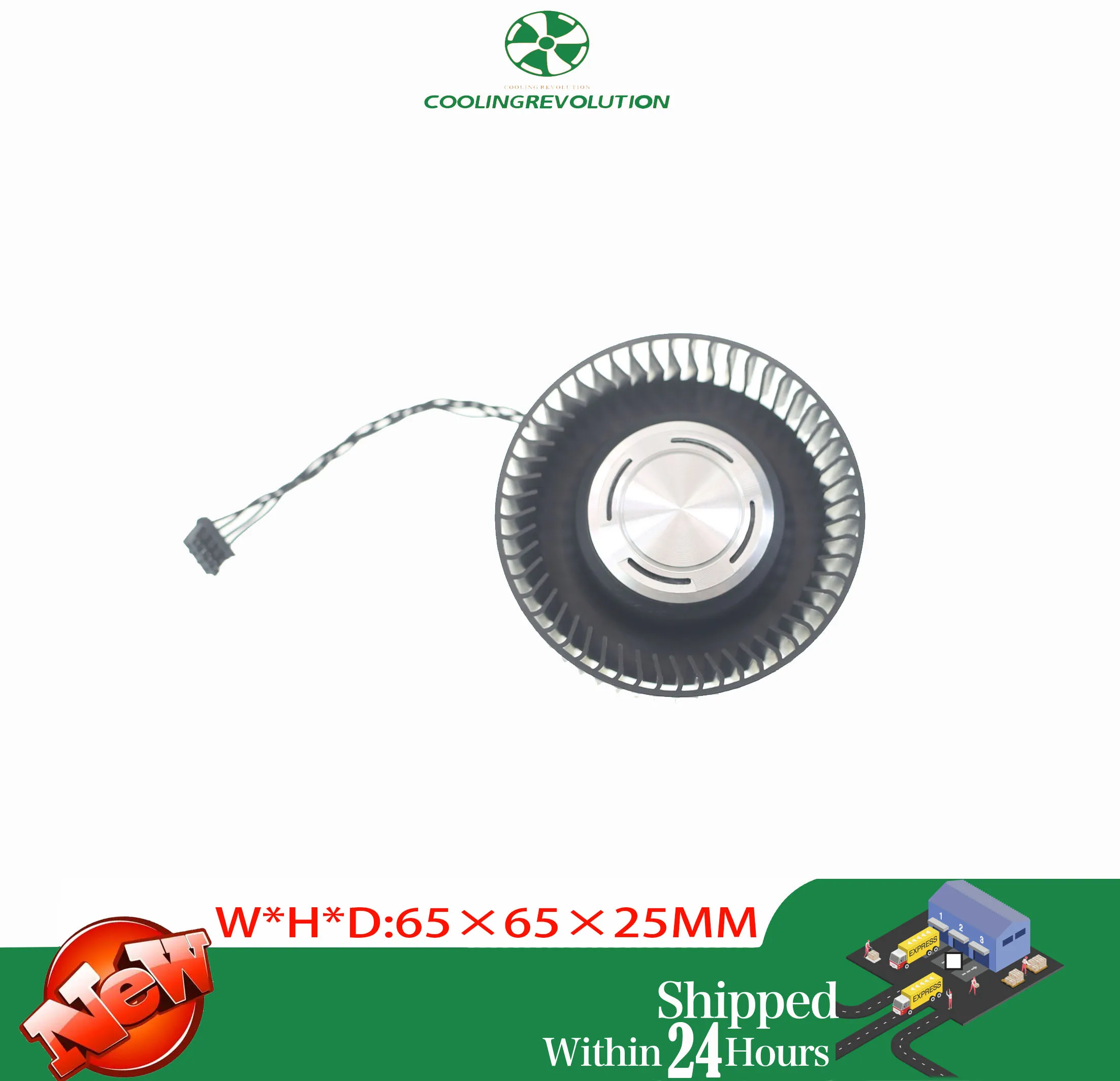 Ventilador de gráficos BFB0712HF, 65mm, 12V, 1.8A, para GIGABYTE GeForece GTX TITAN GV-NTITANBLKGHZ-6GD-B, GV-NTITANBLKD5-6GD, versión pública - imagen 2