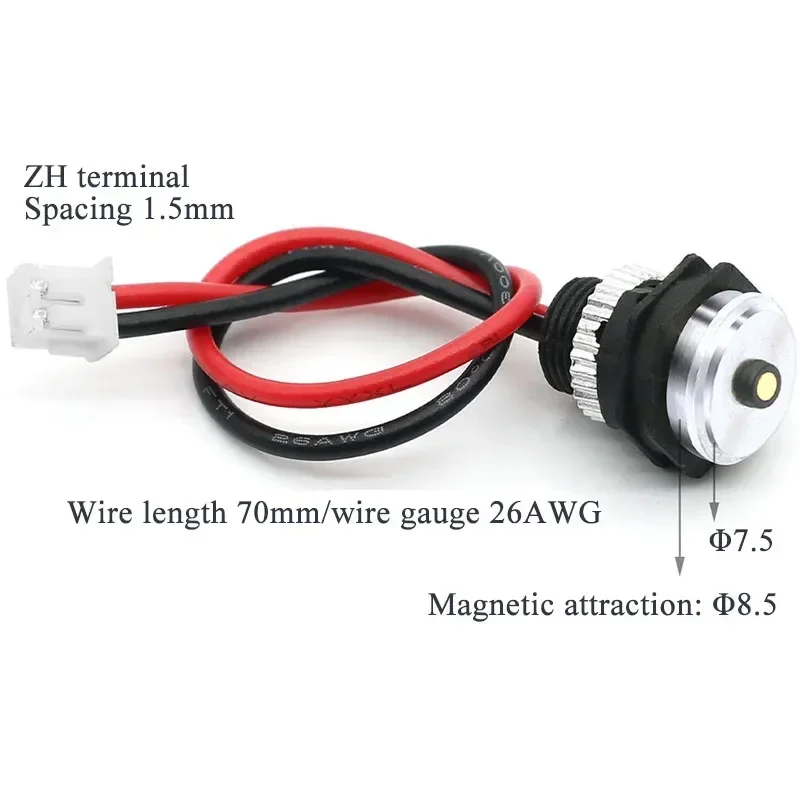 Conector de cable de carga magnético resistente al agua 2.8A 12V macho hembra Anti cortocircuito cabeza magnética para dispositivos portátiles inteligentes - imagen 4