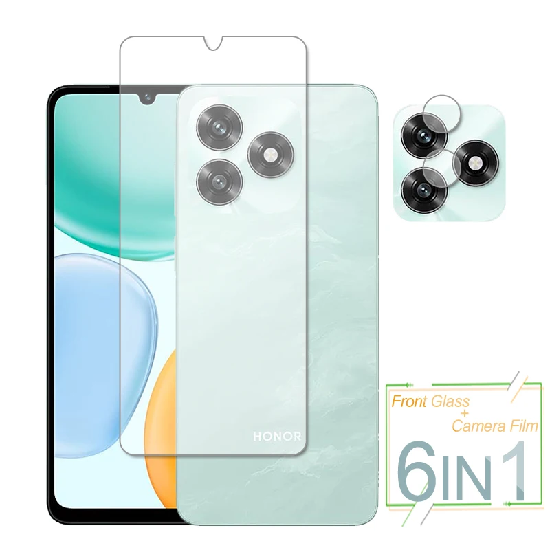 Para Honor X5c Plus Glass Honor X5c Plus Protector de pantalla vidrio templado Protector de teléfono lente de cámara trasera película en Honor X5c Plus - imagen 2