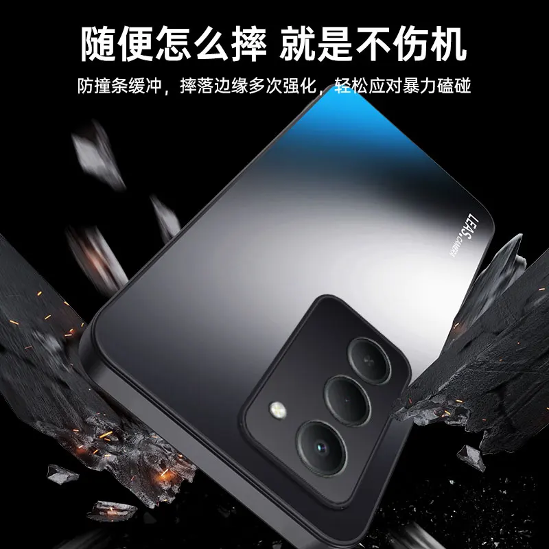 Funda armadura a prueba de golpes para Redmi 15 4G 171mm AG cubierta esmerilada para Redmi15 5G cubierta protectora de cámara de parachoques duro mate - imagen 4