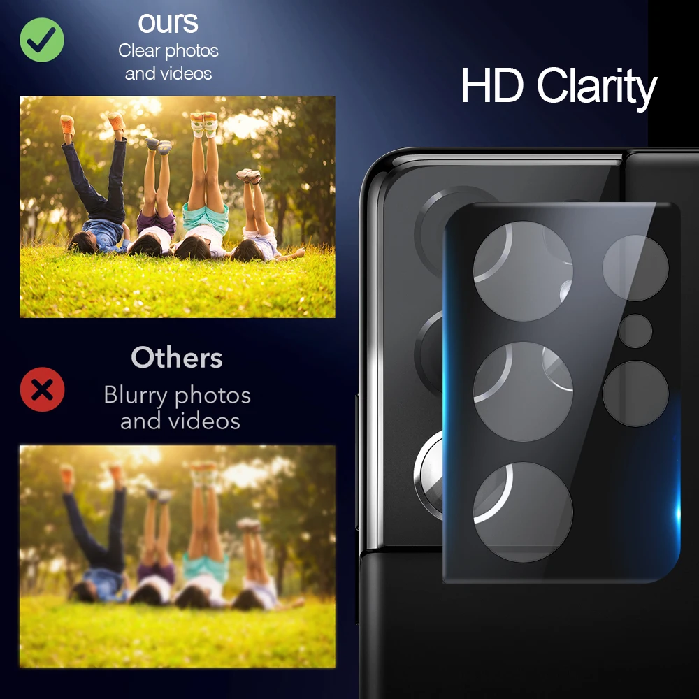 Protector de lente de cámara para Samsung Galaxy S25 Ultra S24 FE S23 Ultra S22 S21 S20 FE S25Ultra, película protectora de lente de cámara - imagen 3