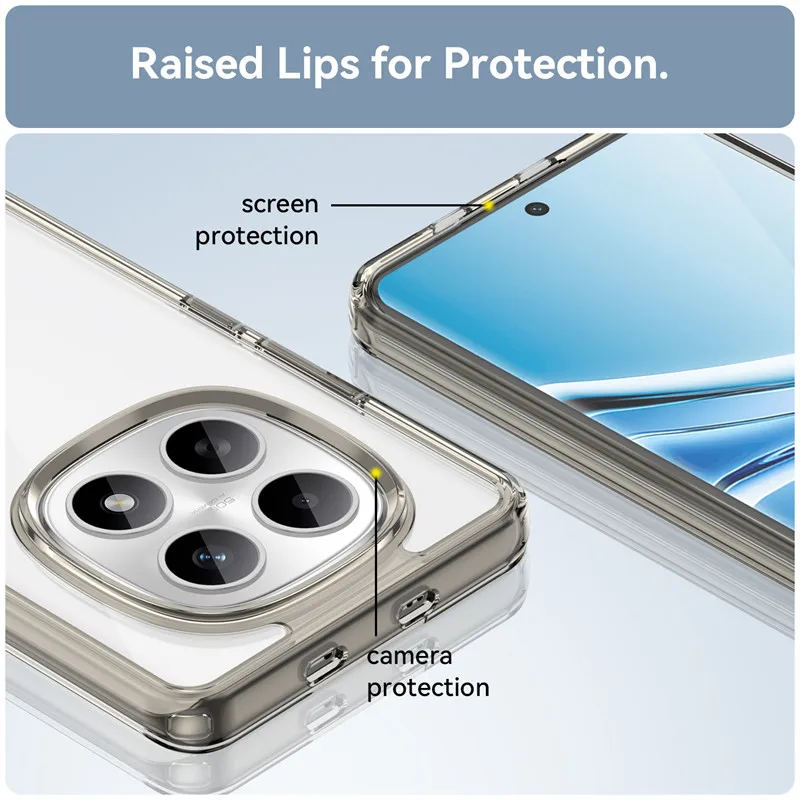 Para Xiaomi Redmi Note 15 5G Funda Redmi Note 15 Funda TPU borde acrílico Backplane Fundas protectoras para teléfono Note 15 Pro Plus Funda - imagen 5