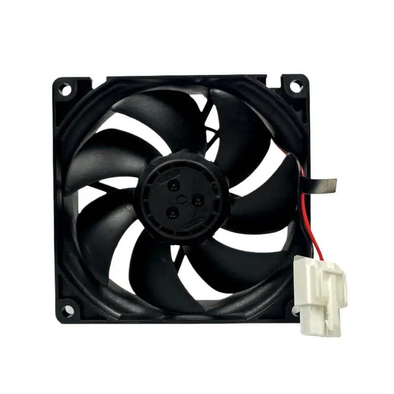 Ventilador de refrigeración silencioso de 9 cm y 12 V: NMB 09225SS-12K-FA (0,12 A, rodamiento hidráulico) para uso en refrigerador y computadora - imagen 2