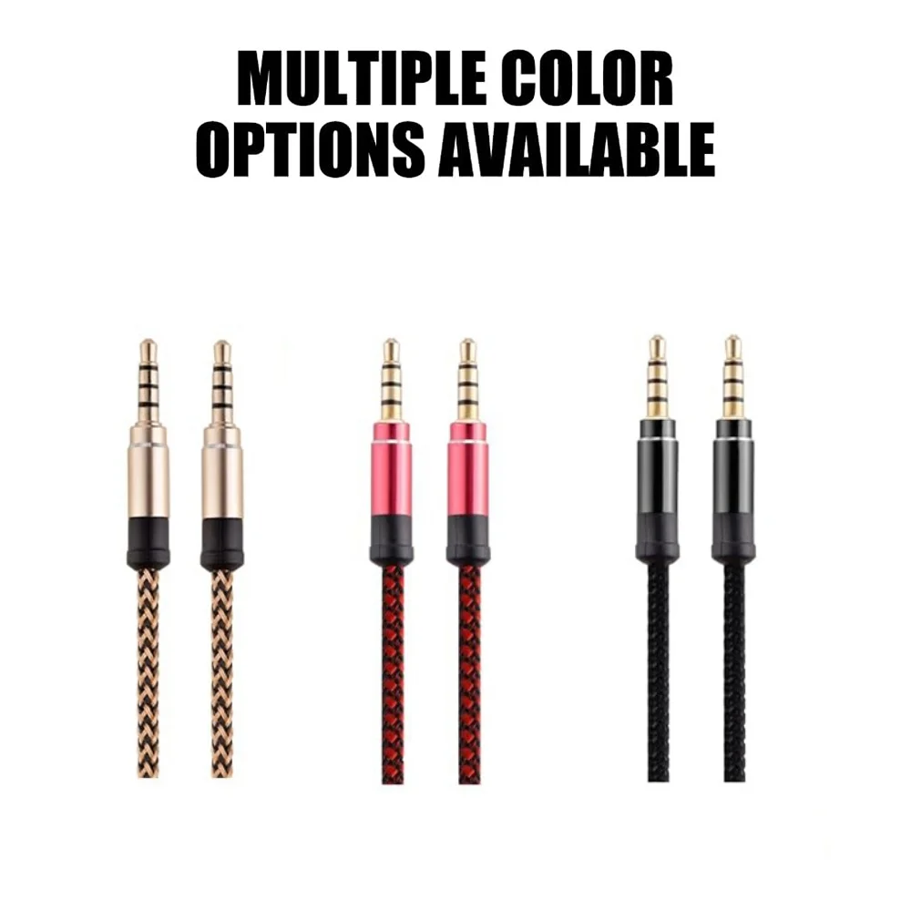 Cable de Audio de extensión Jack de 3,5mm, Cable auxiliar de línea de Cable de 1,5 M para iPhone, Samsung, auriculares de coche, altavoz, conector de Audio Xiaomi