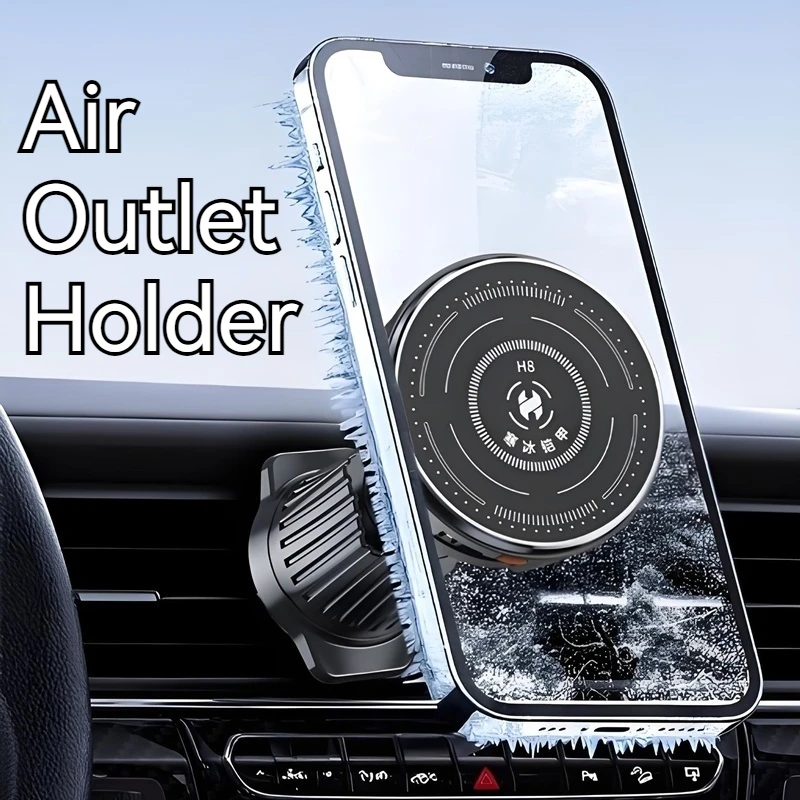 Soporte magnético para salida de aire de coche, refrigeración Semiconductor, ventosa de disipación de calor, soporte para teléfono para Iphone 17 16 15 Samsung Xiaomi - imagen 5