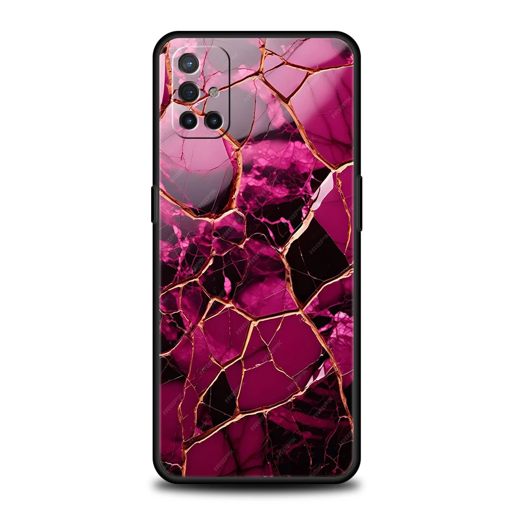 Funda de teléfono para OnePlus 13 12 11 10 9 Pro 9T 13R 12R 10R 9RT 10T 8T 8 Nord 2T CE 2 3 5G N30 cubierta de moda oro rosa mármol - imagen 2