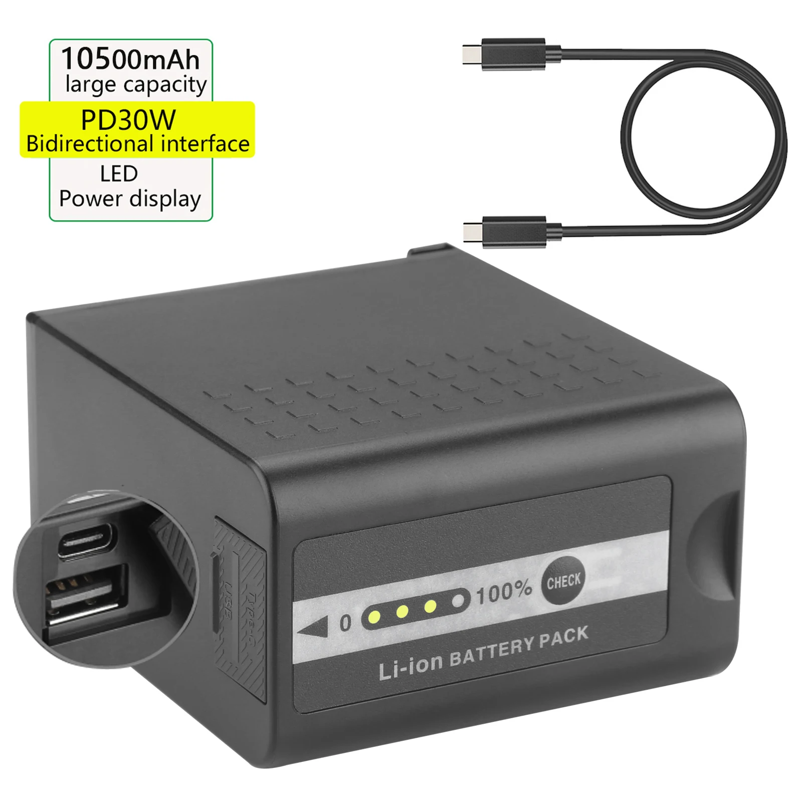 Batería de 10500mAh AG-VBR89G VW-VBD98 para Panasonic VBD58 VBD78 AG-VBR59 AG-VBR89 AG-VBR118 AJ-PX280 PX285MC AG-HPX265MC HPX260MC