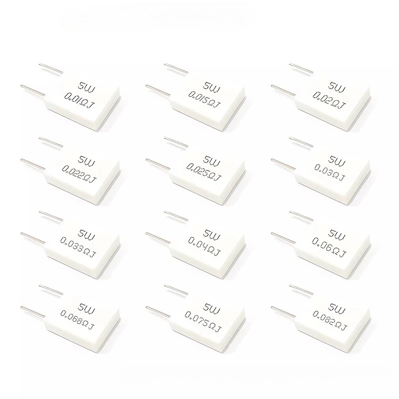 5 uds 5W resistencia de cemento cerámico no inductivo 0.001 0,1 0,15 0,22 0,25 0,33 0,5 Ohm 0.1R 0.15R 0.22R 0.25R 0.33R 0,5 R BPR56 - imagen 3