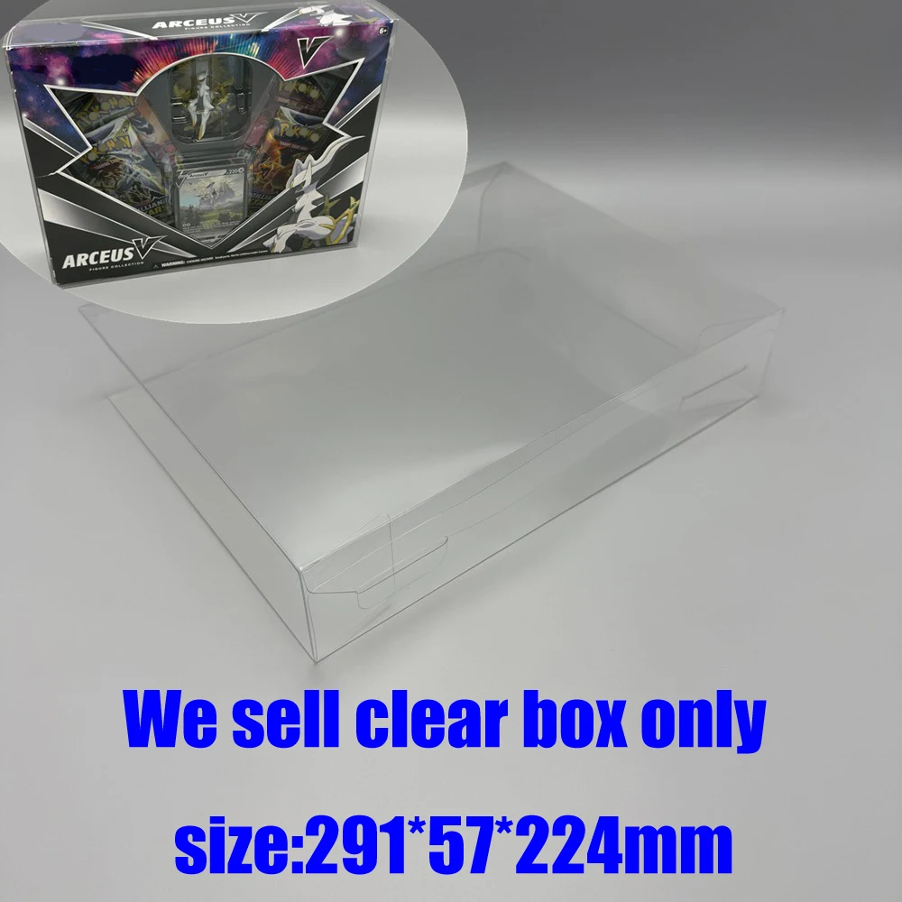 Para Pokemen TCG conjunto coleccionable cubierta duradera para EE. UU. PTCG Arceus V figura caja transparente almacenamiento protector pantalla - imagen 2