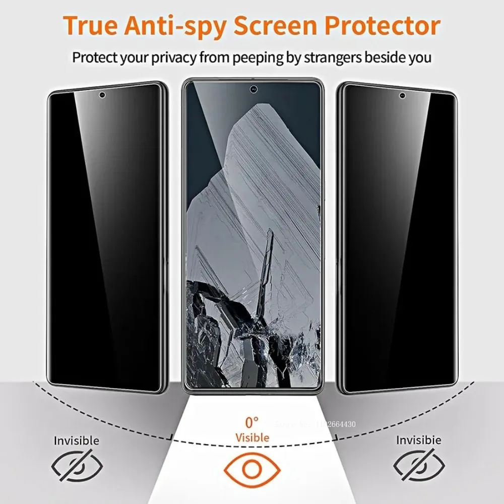 Vidrio templado antiespía para Google Pixel 6 7 8 Pro 5 7a 4 XL 5a 4a 4G protector de pantalla de privacidad Google Pixel 6a 4 5a 5G vidrio - imagen 3