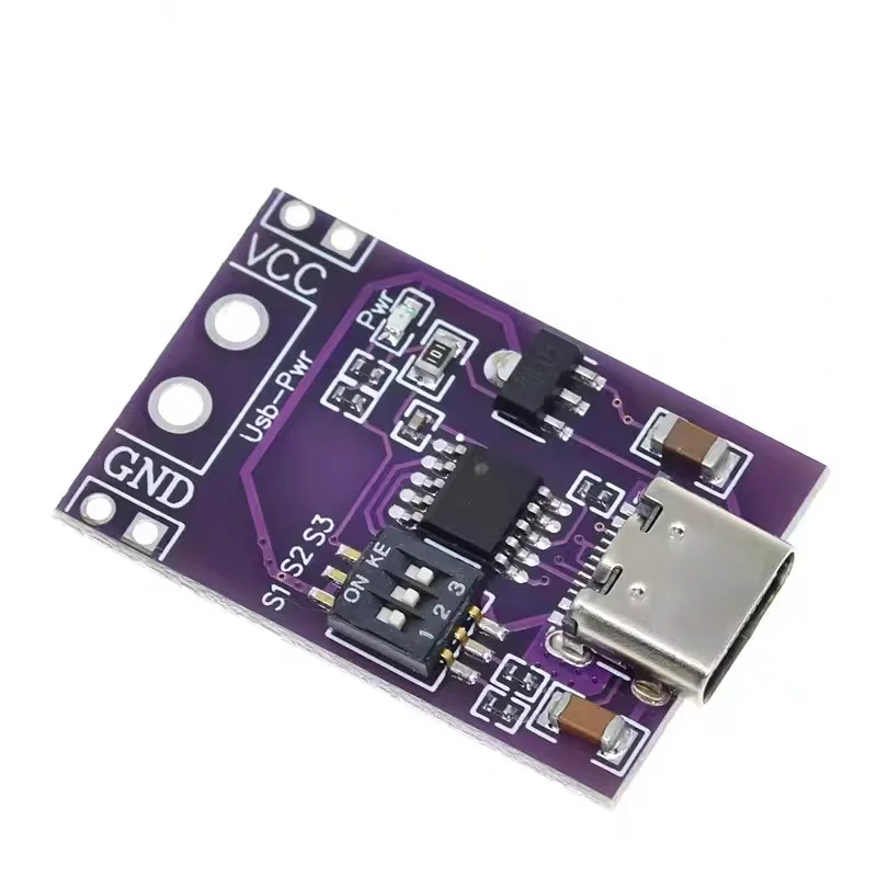 Tipo-C QC AFC PD2.0 PD3.0 a DC Spoof Scam Detector de pulverización de gatillo de carga rápida USB-PD módulo de placa de cambio de fuente de alimentación para portátil - imagen 2