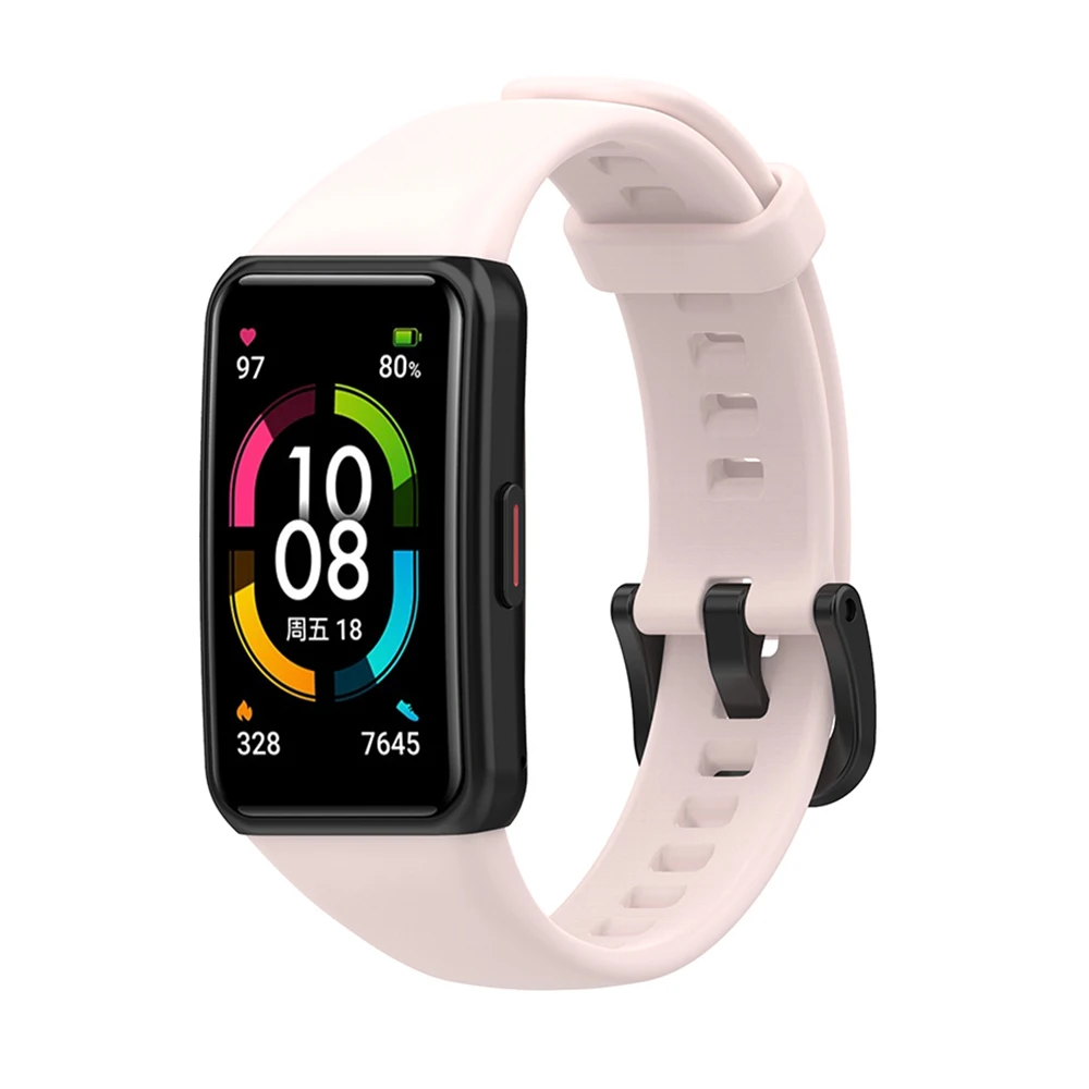 Correa de muñeca de silicona para Huawei Band 6 Pro pulsera inteligente para Honor Band 7 6 - imagen 4