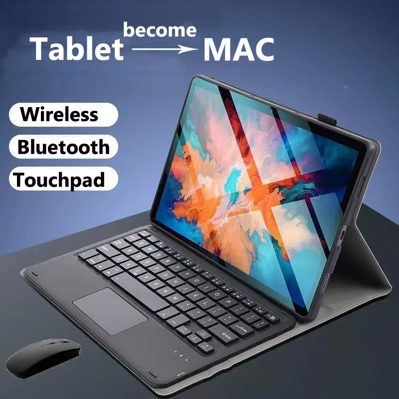 Teclado táctil para Xiaomi Redmi Pad SE, funda con Bluetooth, 4G, 2024, 8,7, 10.61SE, 11, 6 Pro, 11, 2023, 5, 11 pulgadas