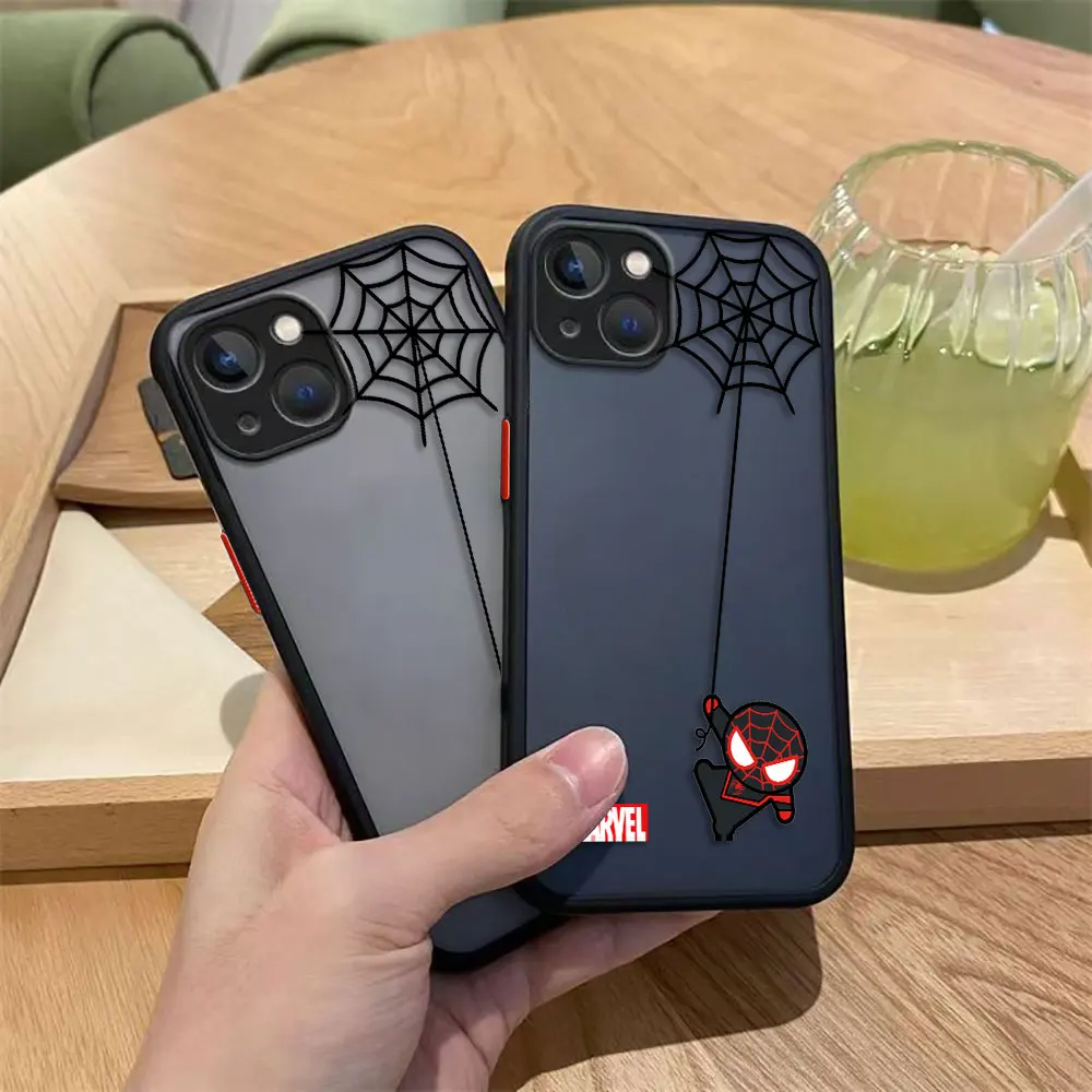 Funda de teléfono mate Marvel Spider-Man para HUAWEI P40 MATE 20 30 NOVA 3I 4 7 7I 6 Y70 Y70S Y6P Y9 HONOR 20 70 90 X7 X8 - imagen 3