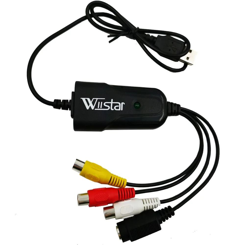 USB 2.0 Tapa fácil Video TV DVD VHS DVR Tarjeta de captura Tapa más fácil Dispositivo de captura de vídeo USB Soporte Win10 - imagen 2