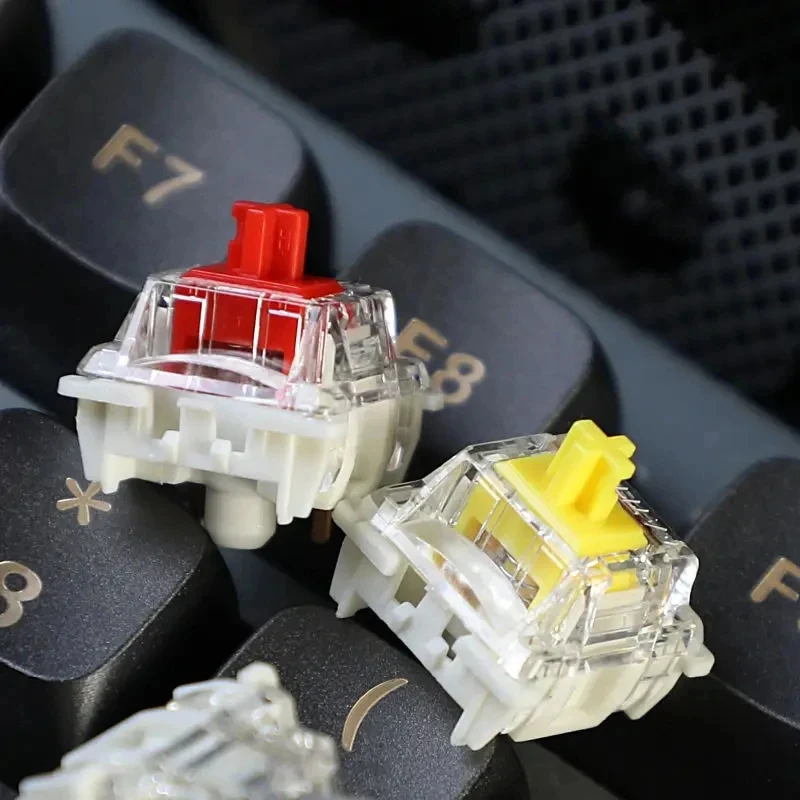Gateron Pro 3,0 V3 interruptor de 3 pines RGB lineal táctil, marrón, rojo, blanco, amarillo, plata, negro, Teclado mecánico prelumado - imagen 2