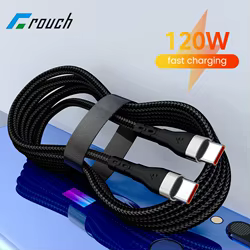 Cable de carga rápida PD 120W Dual tipo C Cable de carga rápida tipo C a tipo C para iPhone 15 Xiaomi Samsung Huawei Cable USB C