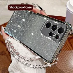 Xiaomi Redmi Note 13 Pro Funda Degradada Purpurina Antichoque Pulsera