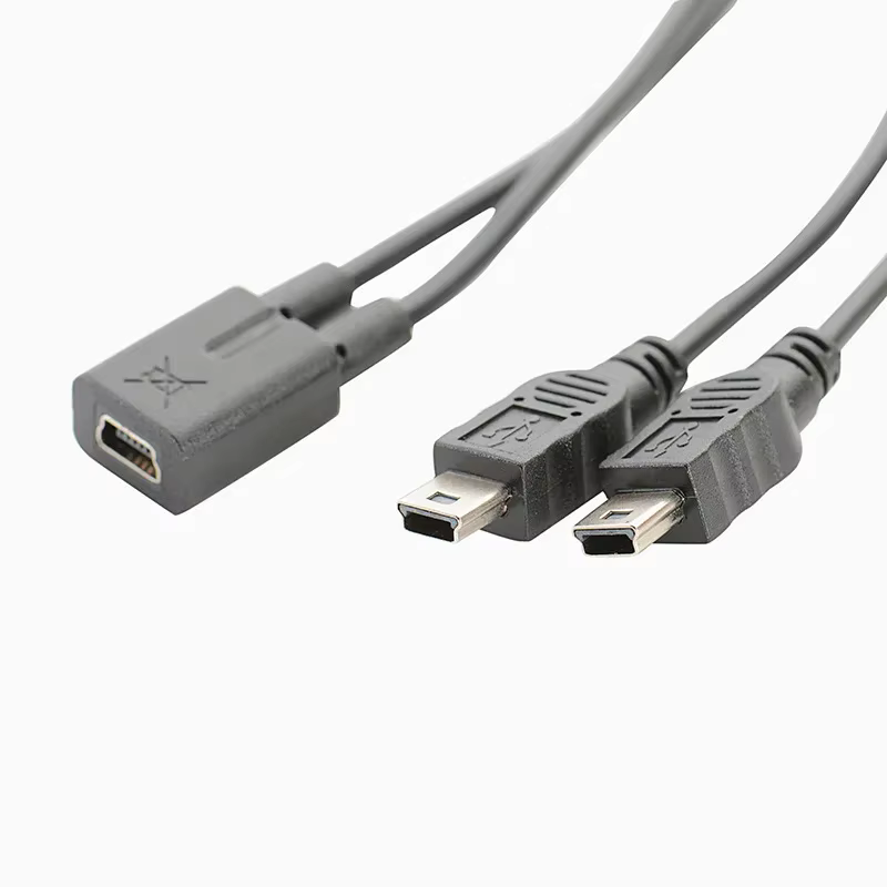 Divisor Mini USB 5 pines a Doble USB – Cable OTG Macho Hembra - imagen 5
