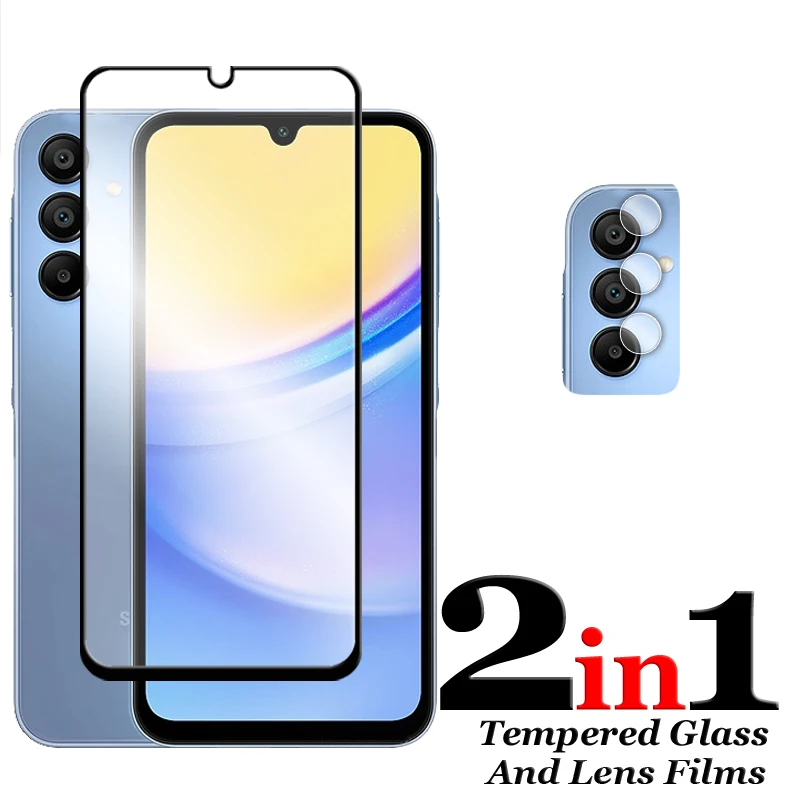 6 en 1 para Samsung Galaxy A16 5G vidrio para Samsung A16 A17 vidrio templado 2.5D Protector de pantalla de cubierta completa para Galaxy A17 A16 película - imagen 4
