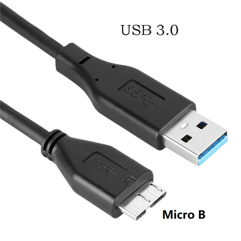 Cable convertidor USB3.0 a Micro B para Samsung Lenovo Sony Seagate Toshiba disco duro móvil HDD teléfono móvil portátil línea de extensión de datos