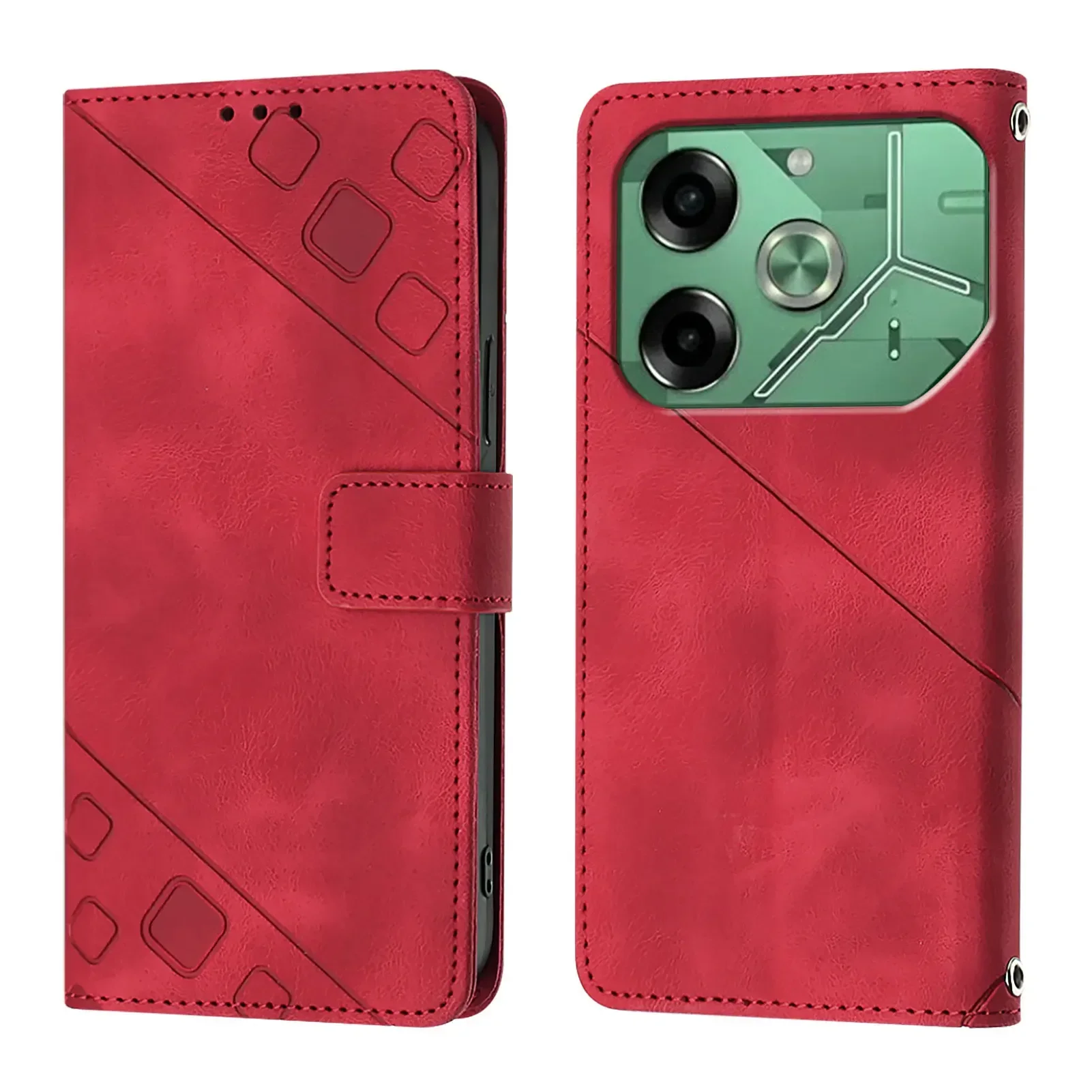 Funda de cuero PU para Tecno Pova 6 4G, carcasa con bolsillo para tarjetas, protección completa para teléfono - imagen 3