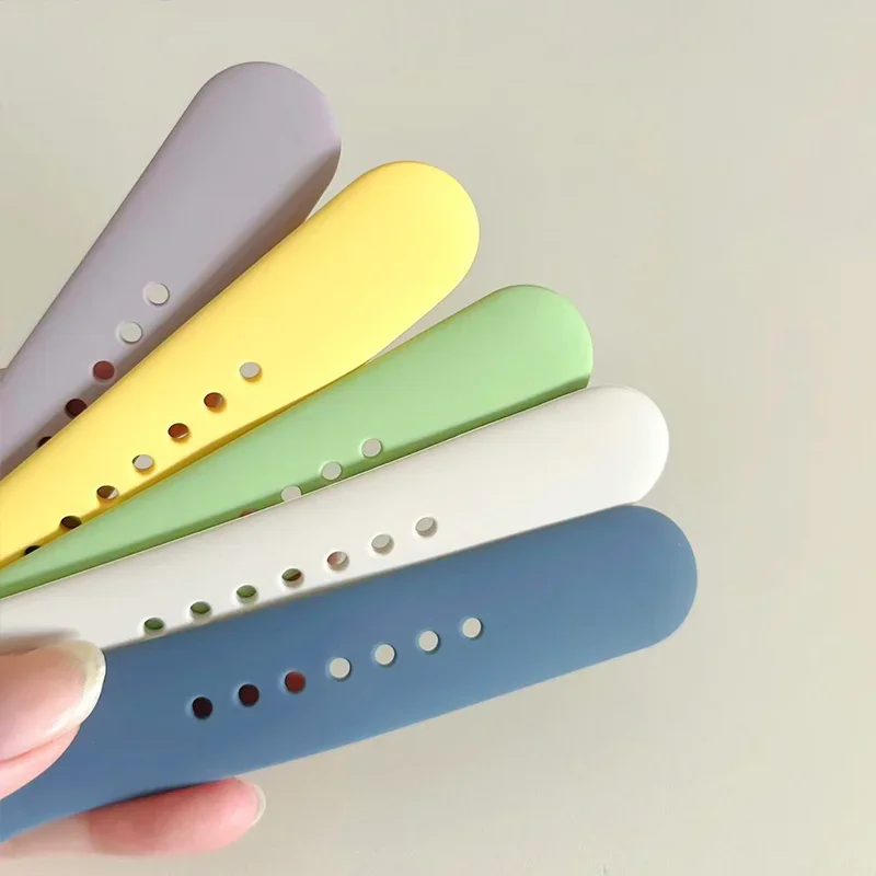 Correa de silicona para Apple Watch 10 correas 46 mm 49mm 45mm 40mm 42mm 41mm 38mm 44 mm pulsera deportiva iWatch serie 9 8 7 SE ultra 3 - imagen 3