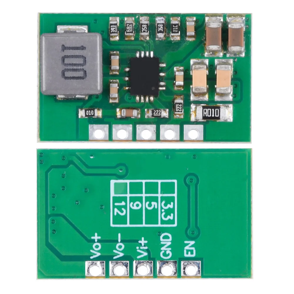 Mini DC-DC-módulo de fuente de alimentación, regulador de voltaje, convertidor Boost Buck, 3-20V a 5V, 12V, 2a - imagen 4