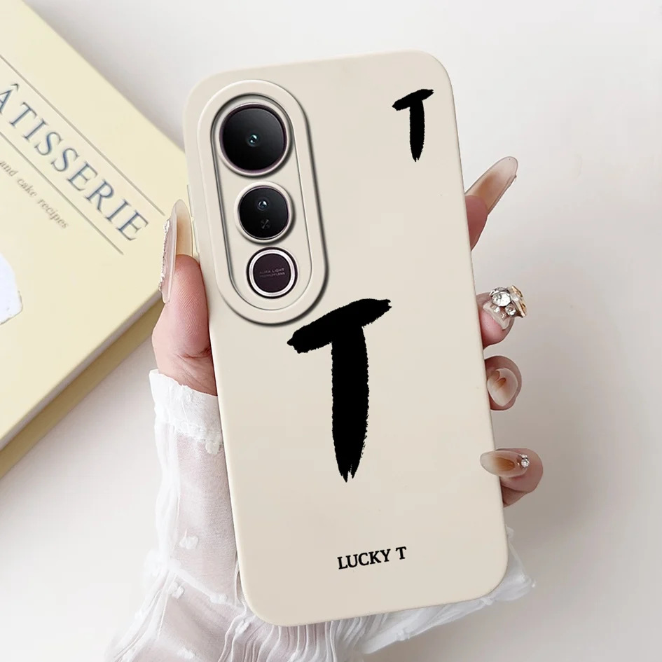 Funda para Vivo V50 V50 Lite 5G, Funda V2440 con letras bonitas, protección de cámara, Funda trasera de silicona suave para Vivo V 50 V50Lite 5G - imagen 5