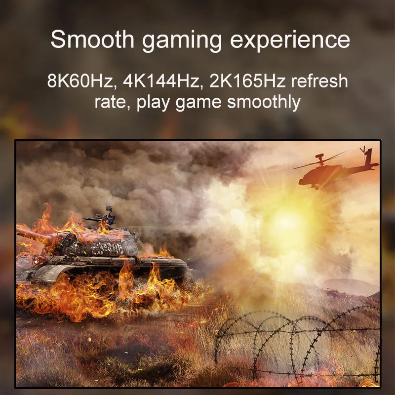 Cable Displayport 1,4 1,5 m 2m 3m 5m 1m 8K 60Hz 4K 144Hz 2K 165Hz Cable de puerto de pantalla 3D HDR UHD para Monitor de TV proyector de ordenador portátil - imagen 3