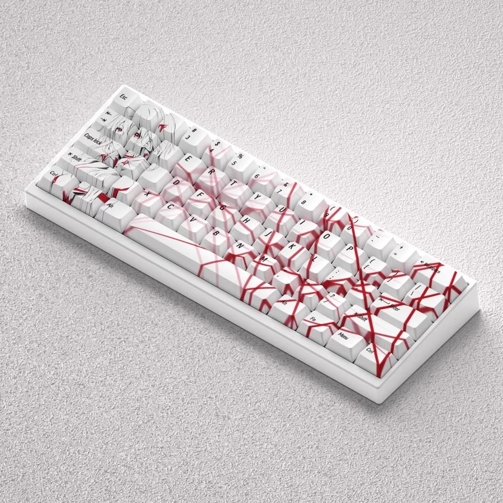 Teclas con tema de Anime, sublimación térmica PBT de altura de cereza para teclado mecánico 60 63 64 65 68 - imagen 2
