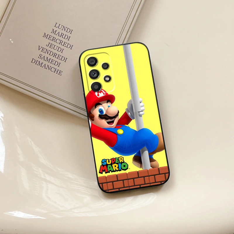 Funda trasera negra para teléfono móvil, carcasa para canjear m-mario Brave Game para Samsung A53, A52, A33, A32, A51, A71, A21S, A13, A73, A55, A22, A23, A35, A72, A54, A12, 5G - imagen 2