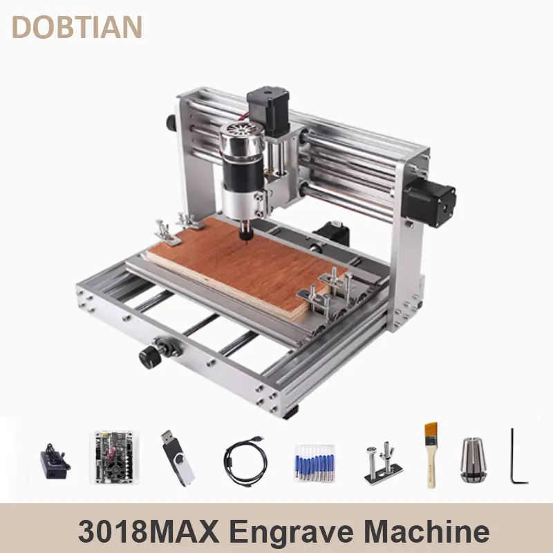 Máquina de grabado CNC 3018 Pro Max, enrutador de madera con husillo de 200W para Metal acrílico, fresadora y cortadora con controlador sin conexión