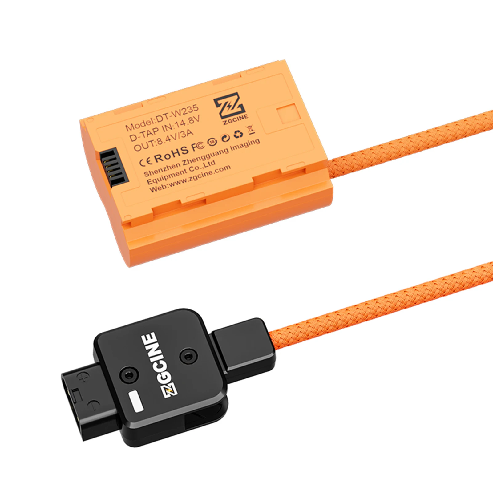 Batería simulada ZGCINE NP-W235 con conector D-Tap Cable de alimentación D-Tap a NP-W235 Batería simulada para Fujifilm GFX100 II/ GFX100S - imagen 5