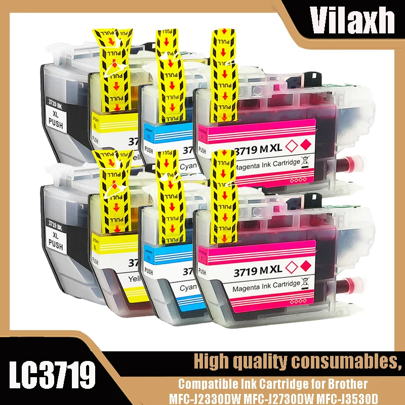 Cartucho de tinta para impresora Brother MFC-J2330DW, recambio de tinta Compatible con LC3719XL, LC3719, LC 3719, 3717, LC3717, Color Premium, MFC-J2730DW