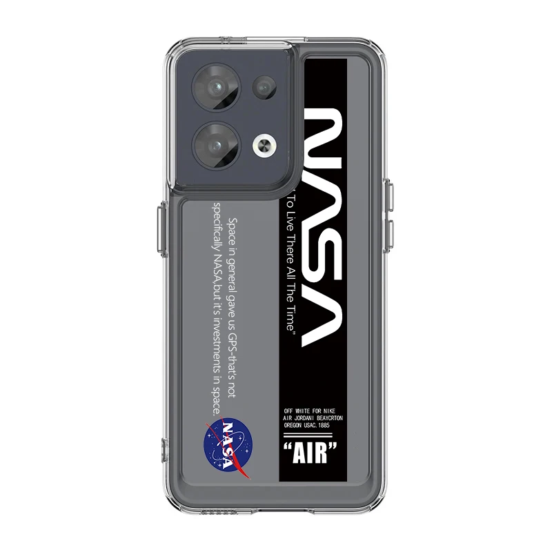 Funda de teléfono para Oppo Reno 7 8 Pro T 10 5G, protección a prueba de golpes para su teléfono duro, parte con nombre negro, de la FDA - imagen 4