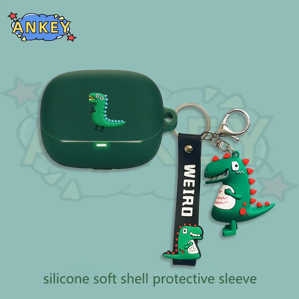Funda de silicona para Anker Soundcore K20i, bonita funda protectora para auriculares con gancho