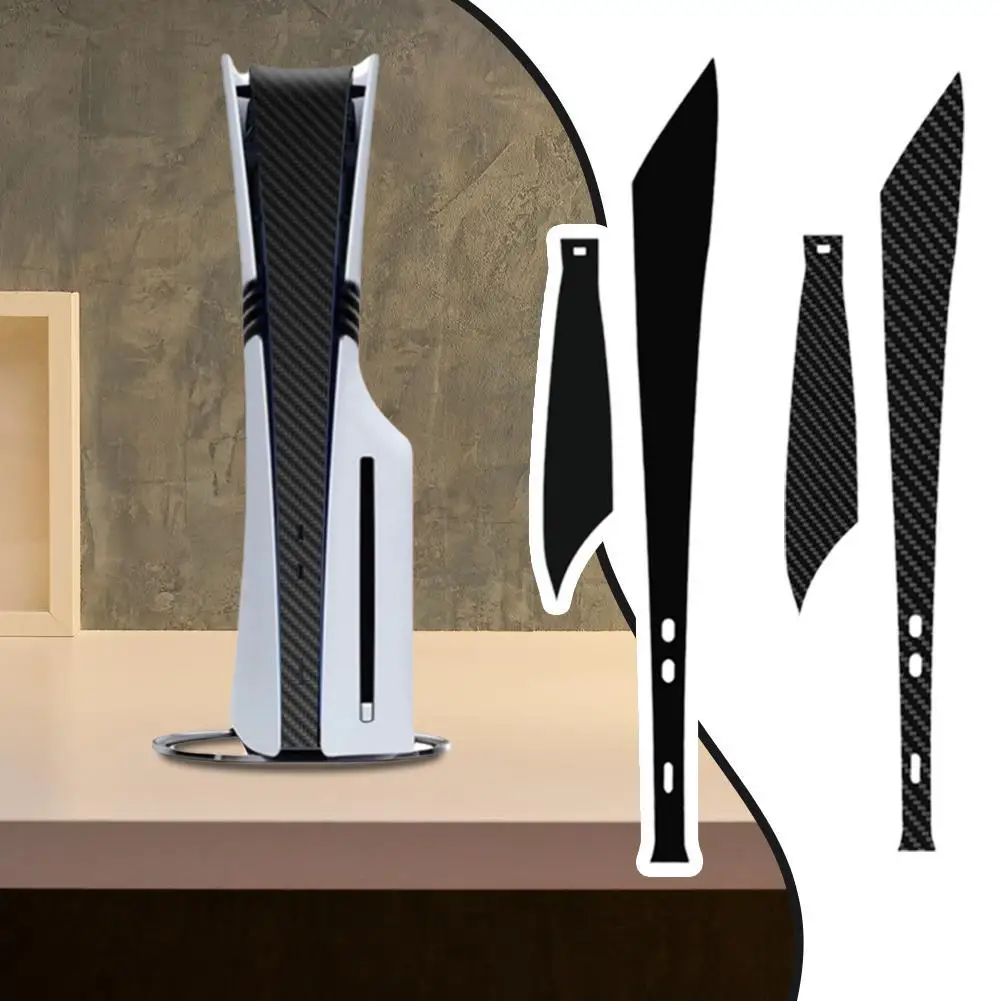 Accesorios recién llegados para consola PS5 Pro, pegatina de piel de vinilo PCV, pegatina protectora de piel media, calcomanías a prueba de polvo para PS5