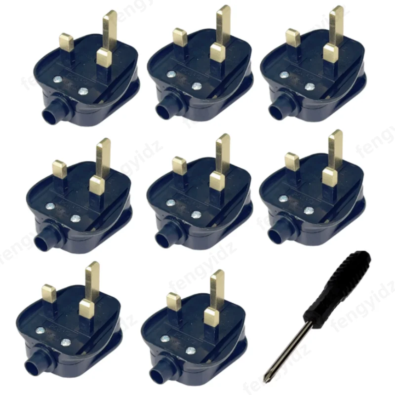 4 Uds Reino Unido macho reemplazo recable 3 pines tipo G enchufe Cable de extensión conector montaje Cable de alimentación adaptador enchufe 13A