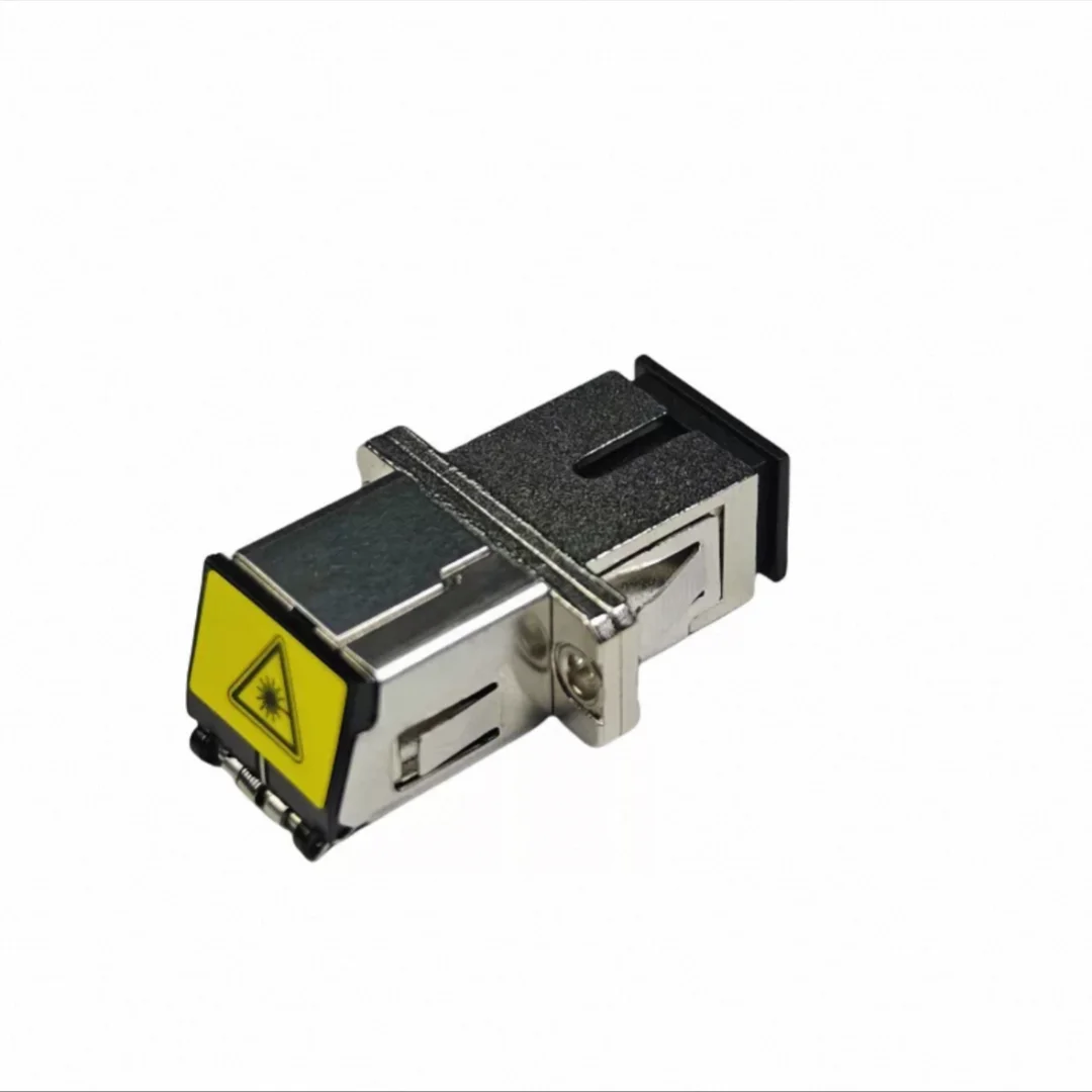 Adaptador SC simplex 10 Uds con obturador Metal óptico ftth sc SX acoplador SC APC UPC SM conector de fibra evitar ftthELINK láser - imagen 2