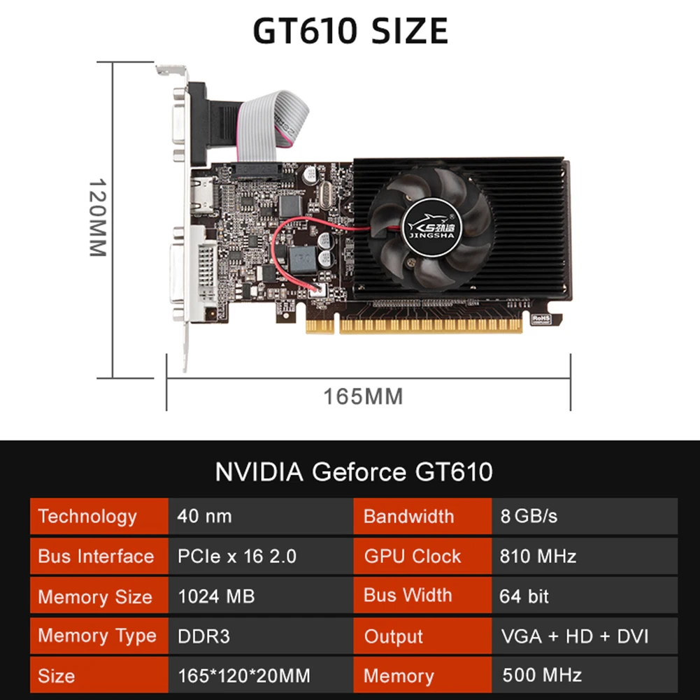 GT610 1GB DDR3