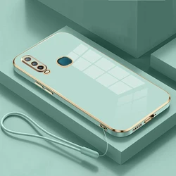 Funda VIVO Y19 Y17 Y15 Y12 Piel Suave Antigolpes Cuadrada