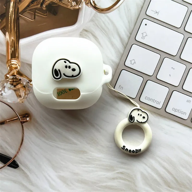 Miniso-funda de silicona con dibujos animados para auriculares, carcasa protectora con cordón para Anker Soundcore liberty 4 NC - imagen 5