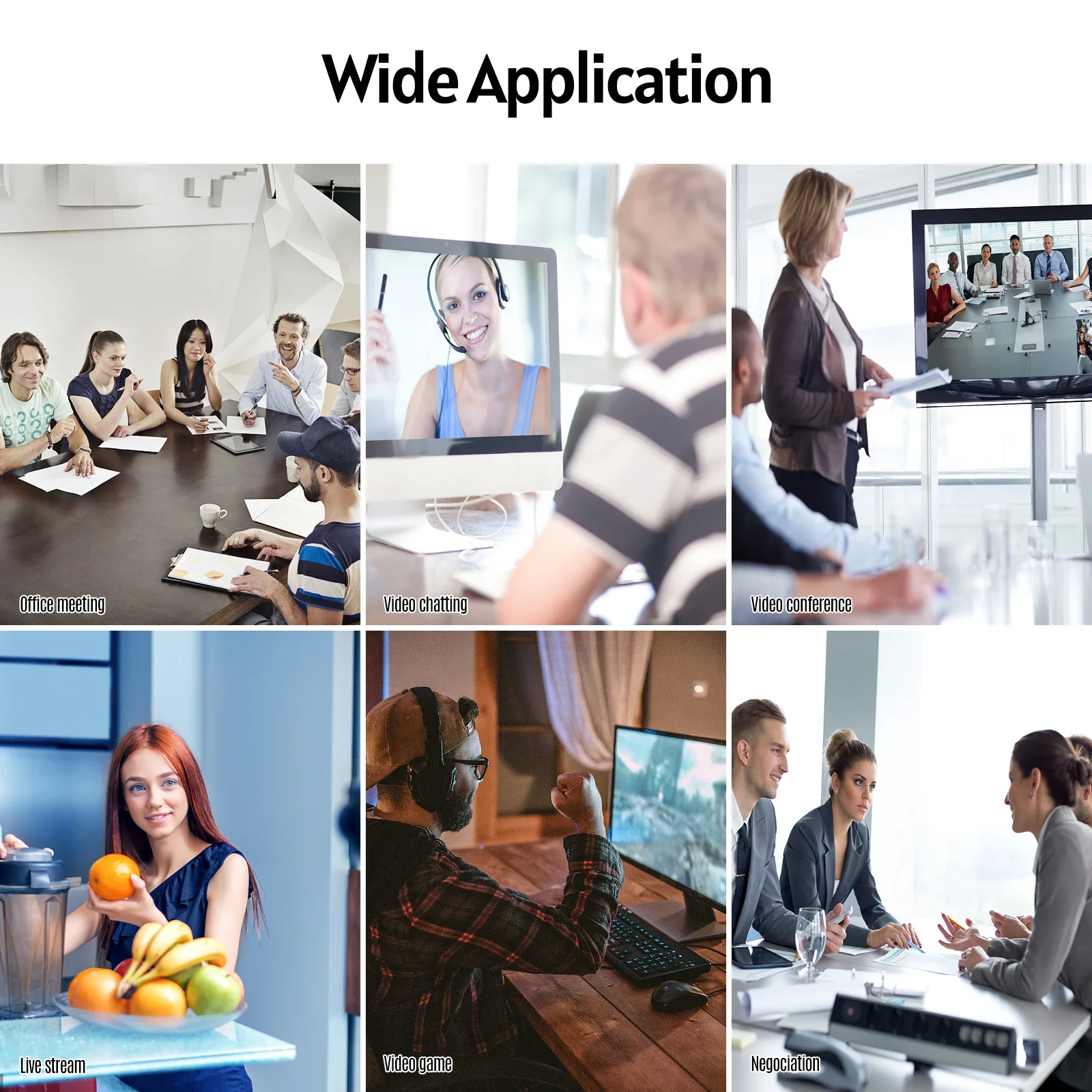 Micrófono USB 360 °   Micrófono omnidireccional con cable de 2 m para videoconferencia en computadora Enseñanza en línea Grabación de videojuegos - imagen 5