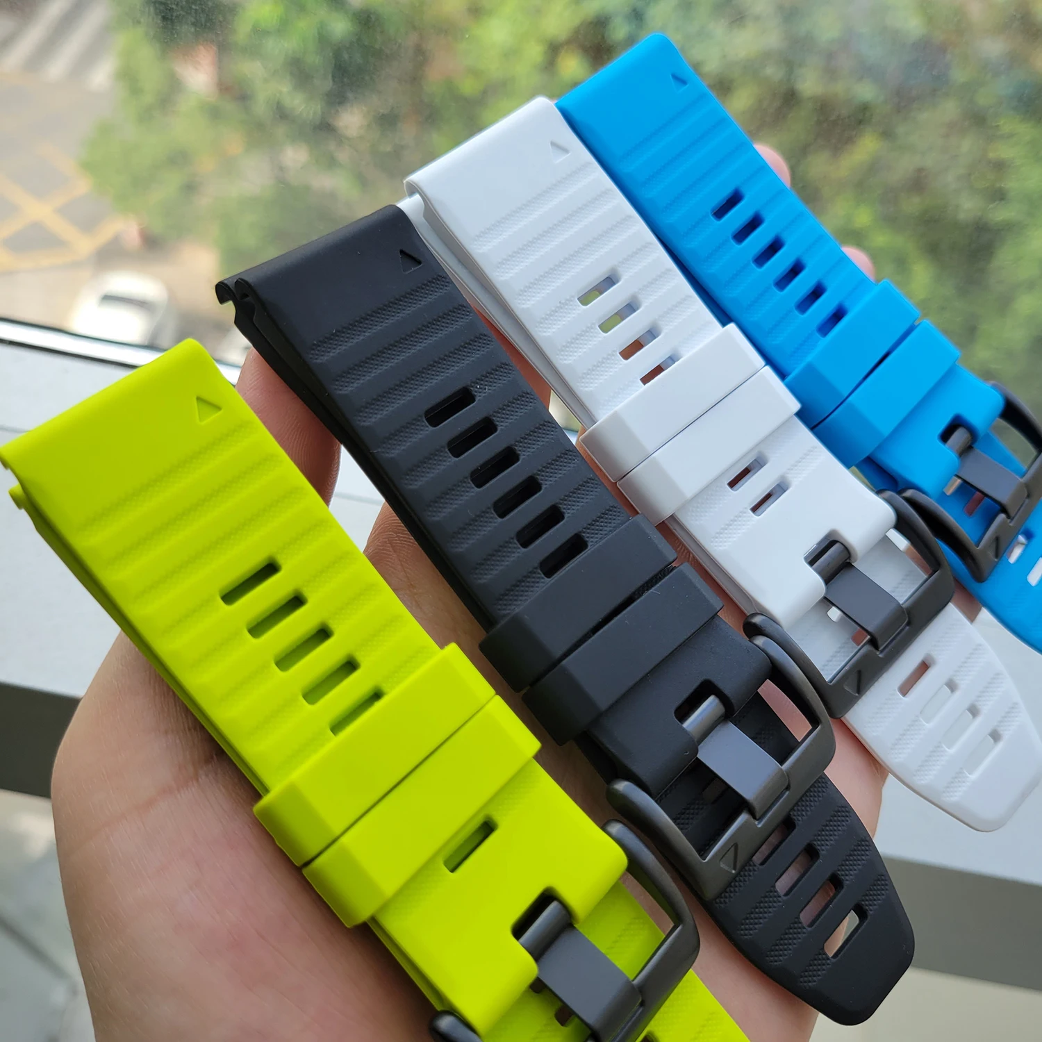 Correa de silicona QuickFit de 22mm y 26mm para Garmin Fenix 8 E 7X 6X Pro 5 5X Plus/Epix Pro Gen2 47mm 51mm Enduro 3 - imagen 2
