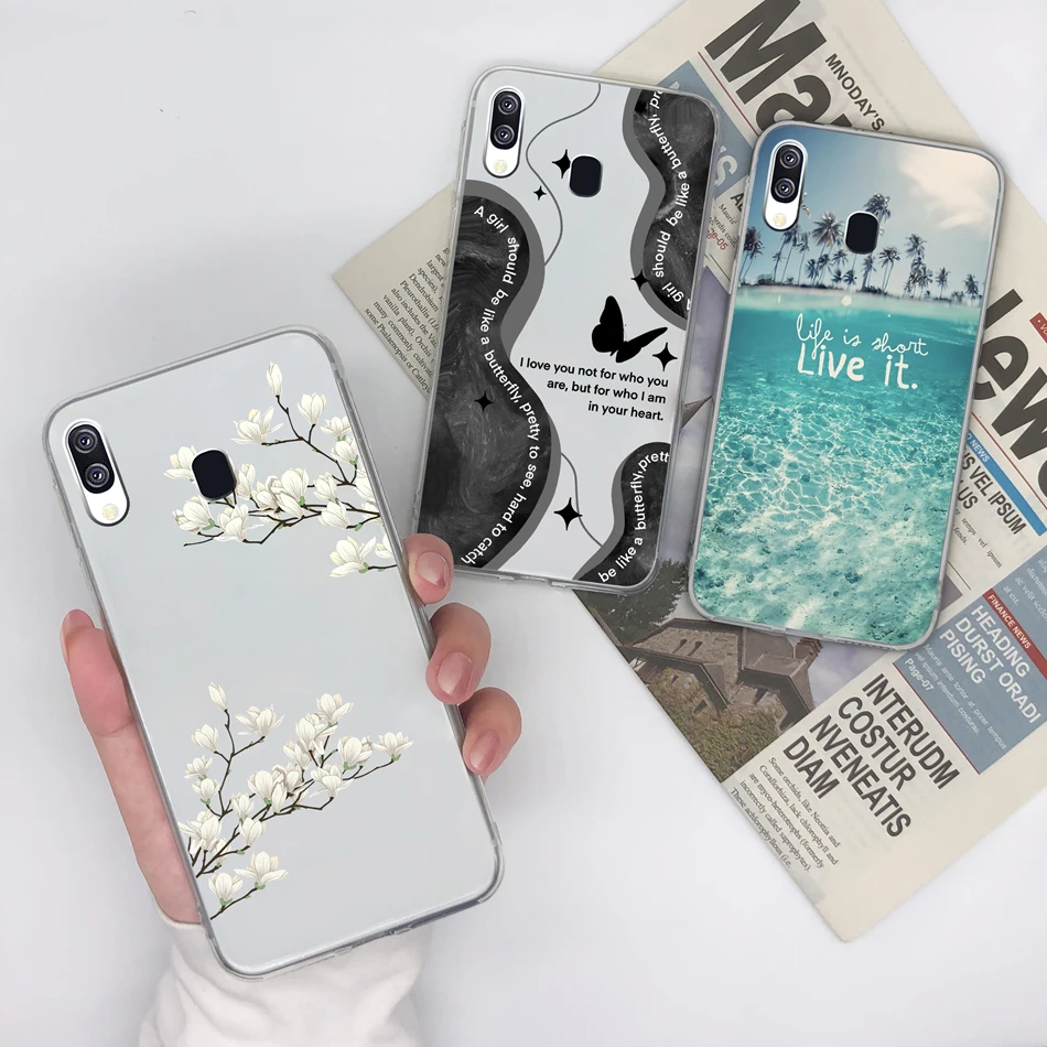 Para Samsung Galaxy A40 A41 funda de teléfono Simple creativa transparente contraportada para Samsung A 40 A 41 suave TPU silicona anticaída Fundas - imagen 5