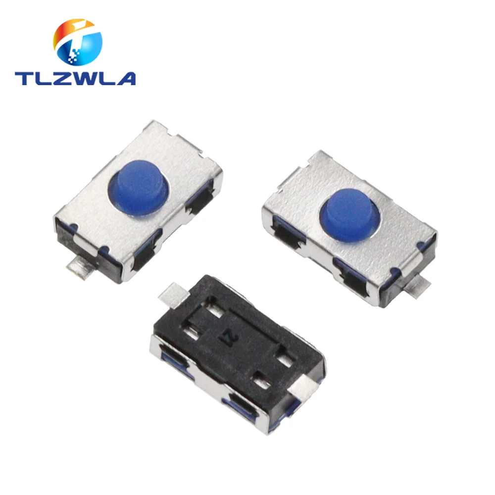 10 Uds 3X6X2,5 MM sin Micro interruptor normalmente cerrado 3X6 SMD táctil Gel de sílice teclas de botón interruptor 4*6 NC botón suave SMD 3*6*2,5 - imagen 3
