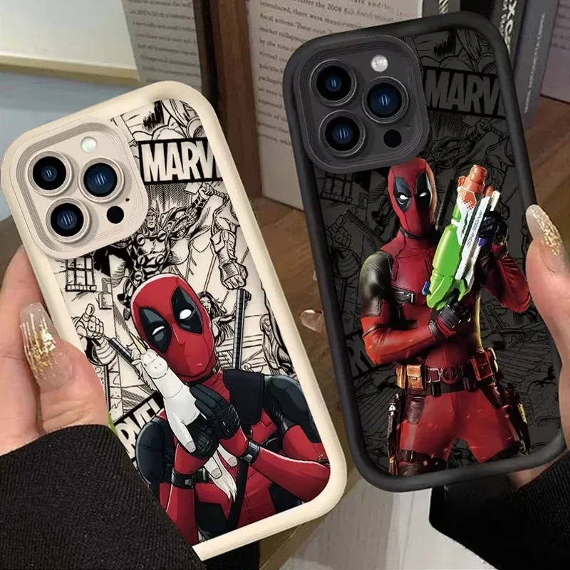 Funda de silicona suave Marvel Deadpool para iPhone 17 16 15 14 13 12 11 Pro Max XS X XR 8 7 Plus SE 2020 cubierta protectora a prueba de golpes - imagen 3
