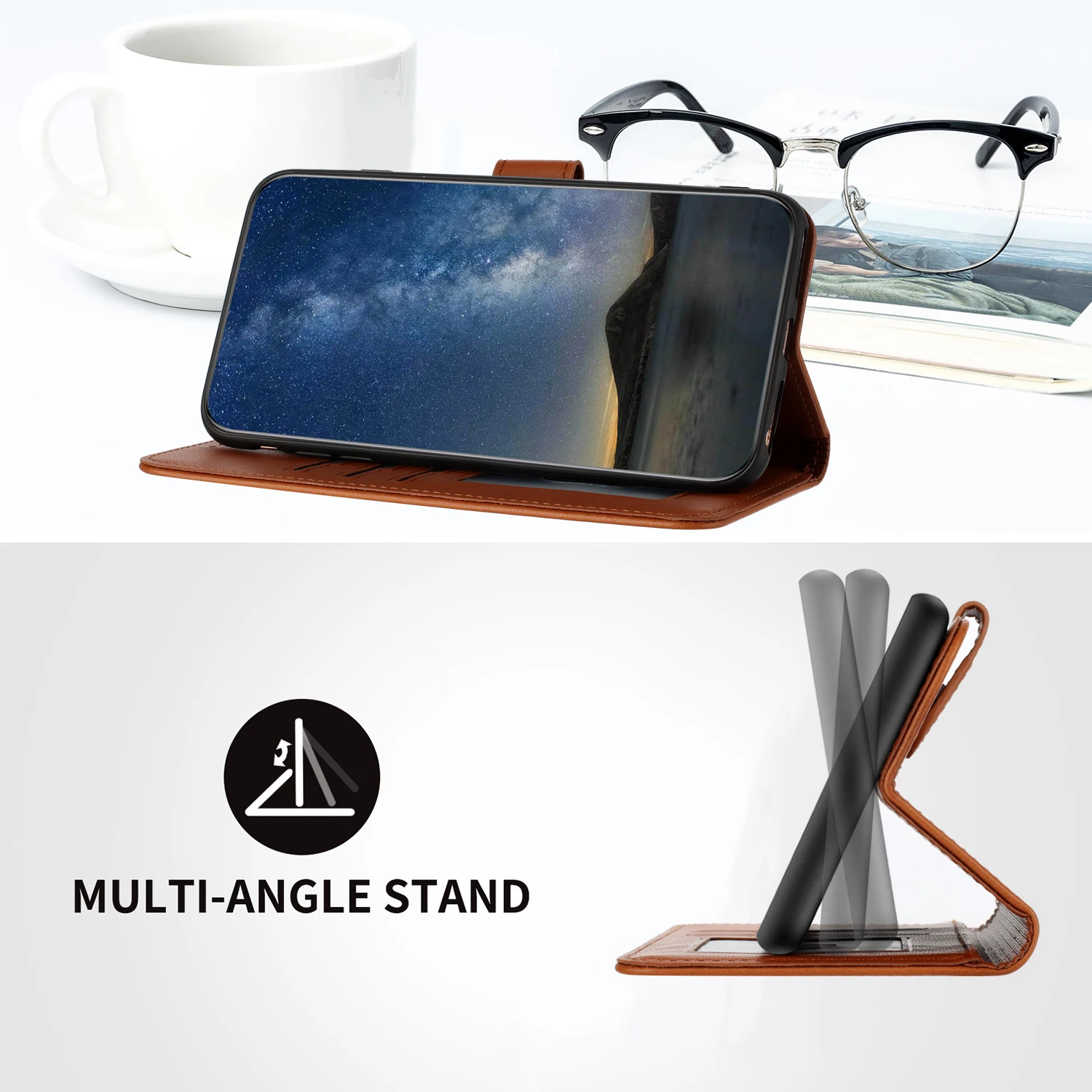 Funda de cuero con estampado de flores para iPhone, cartera con relieve para tarjetas, 15 Pro Max, 14 Plus, 13, 12 MINI, 11, XS, X, XR, 6, 7, 8, SE, 2022 - imagen 3